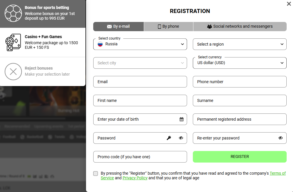 FunPari Registration